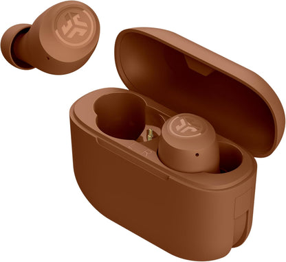 Go Air Tones+ True Wireless Earbuds Designed with Auto on and Connect, Touch Controls, 32+ Hours Bluetooth Playtime, EQ3 Sound, and Dual Connect, Natural Earthtone Color (1615 C)