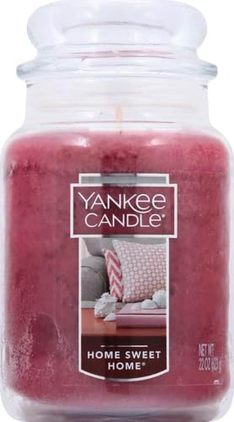 Home Sweet Home Scented, Classic 22Oz Large Jar Single Wick Candle, over 110 Hours of Burn Time, Ideal for Fall, Outdoors, Home and Christmas Decorations