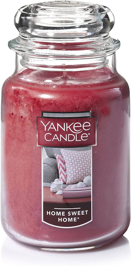 Home Sweet Home Scented, Classic 22Oz Large Jar Single Wick Candle, over 110 Hours of Burn Time, Ideal for Fall, Outdoors, Home and Christmas Decorations