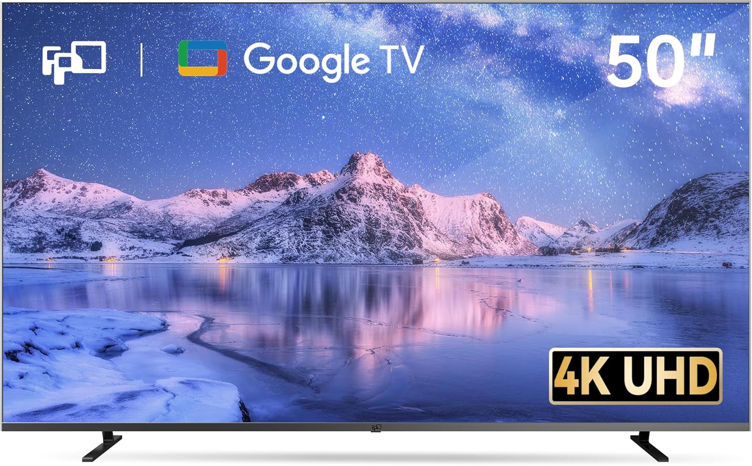 50 Inch Smart TV, 4K LED Google TV with Google Play Built-In Google Cast, HDR 10, MEMC, Voice Remote, Dolby Atmos & Vision, UHD Stream Live Television (CG50-C3,2024)